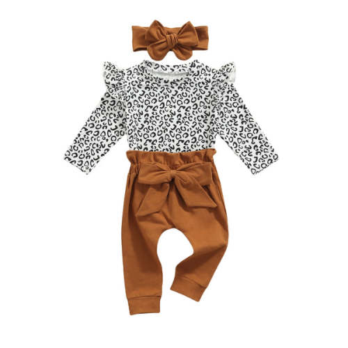 CHEETAH Outfit with Headband - Hazel & Bo