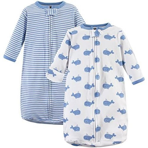 Hudson Baby BabyCotton Long-Sleeve Wearable Sleeping Bag, Sack, Blanket
