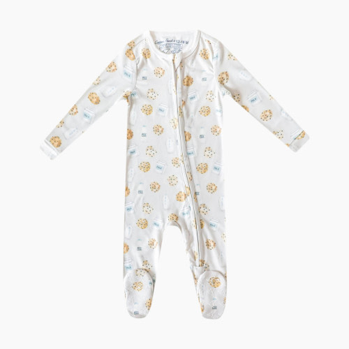 Copper Pearl Zip-Up Footie - Chip, Newborn