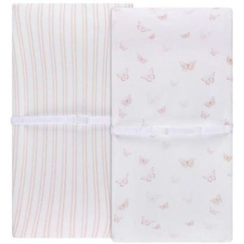 Ely's & Co. Baby Changing Pad Cover - Cradle Sheet 100% Combed Jersey Cotton Pink for Baby Girl