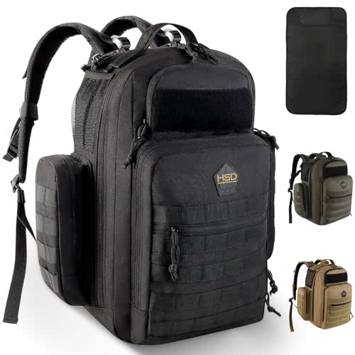 HighSpeedDaddy - Baby Diaper Backpack, Military-Grade, Waterproof, Compact Baby Travel Bag w/Stroller Straps & Tablet Sleeve