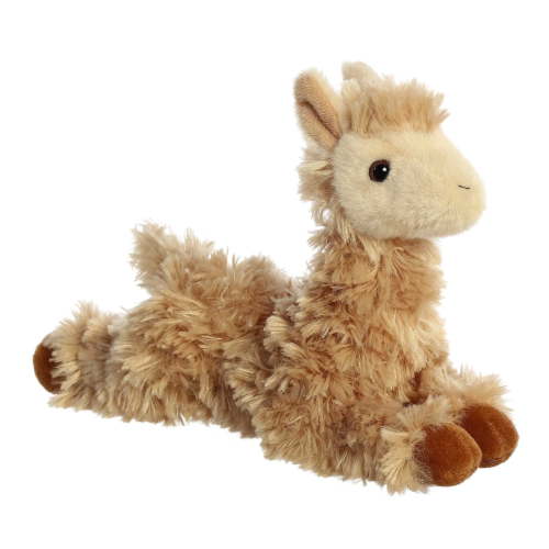 Aurora - Small Brown Mini Flopsie - 8.5" Louis Llama - Adorable Stuffed Animal