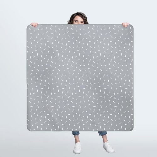 51" Heavy Duty Baby Splat Mat for Under High Chair | includes Wet Bag | Premium Washable Toddler Mat | Baby Led Weaning | High Chair Mat for Floor | Craft Mat | Splash Mat (Sprinkles)