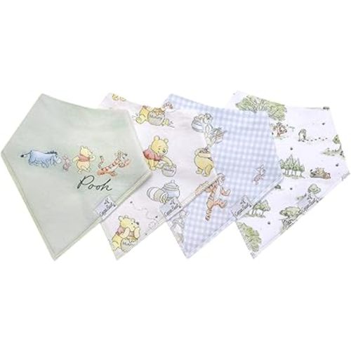 Copper Pearl Baby Bandana Drool Bibs for Drooling and Teething 4 Pack Gift Set Hundred Acre Wood
