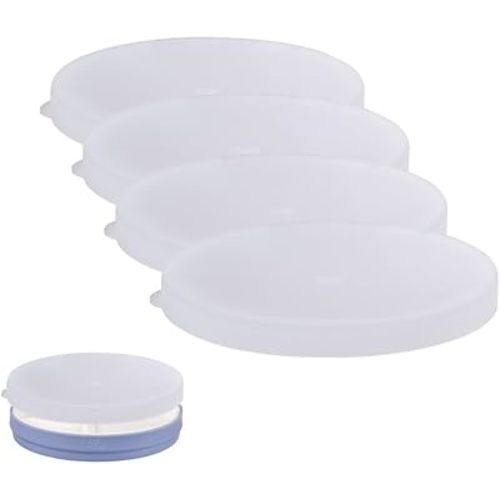 Elk and Friends Kids 6.7" Porcelain Plate Silicone Lids | Lids Only | Microwave & Dishwasher Safe