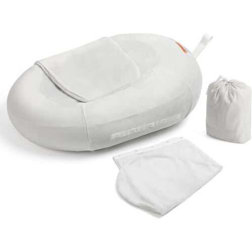 Amazon.com: Inflatable Baby Bathtub, NICEMER Infant Bathtub Sink Bather Includes Microfleece Cover 2-in-1 Detachable Swaddle Wings and Storage Bag, Present for 0-6 Months Newborns, Portable Home Travel : Baby