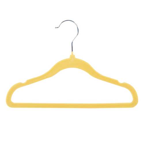 Tiny Dreamers 10-Piece Velvet Hanger - Popcorn Yellow
