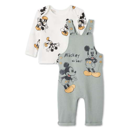 Disney Baby Boys' Mickey Mouse Overall 2-Piece Set - Walmart.ca