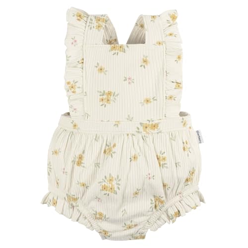 Gerber Baby Girls' Sleeveless Ruffle Romper
