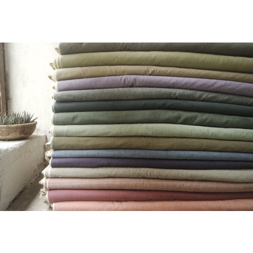Organic Cotton Handwoven Fabric in Natural Dyes, Yarn Dyed, Light weight 110 GSM, Garments Material, Running Fabric, Ready to Ship