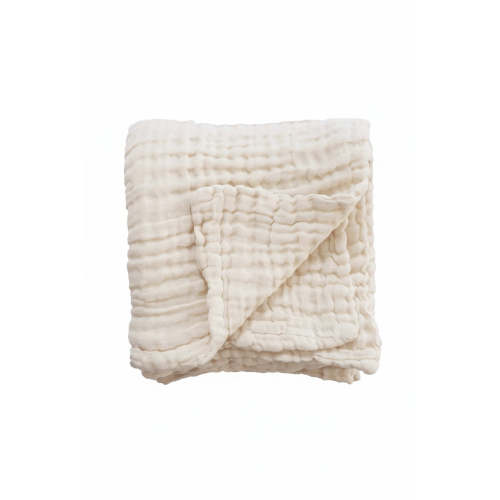 Caden Lane Organic Cotton Gauze Swaddle Blanket- Vanilla