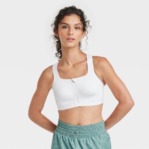 Women's Sculpt High Support Zip-front Sports Bra - All In Motion™ Black 38c