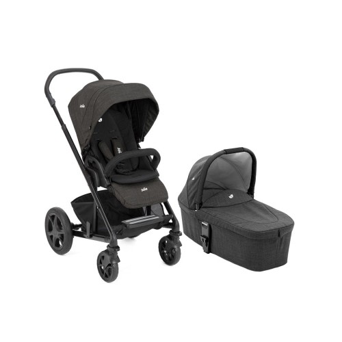Joie Chrome™ DLX Stroller and Carry Cot Bundle – Pavement | Pram Bundle & Travel System | Baby Bunting AU