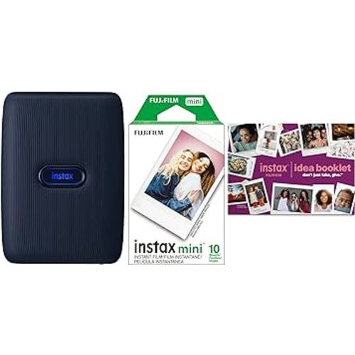Fujifilm Instax Mini Link Blue Printer Bundle