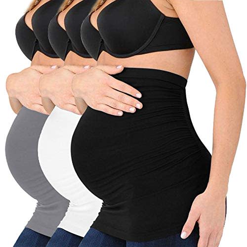 Spornic Seamless Belly Band for Pregnancy with Pregnancy Support Belly Belt Bands