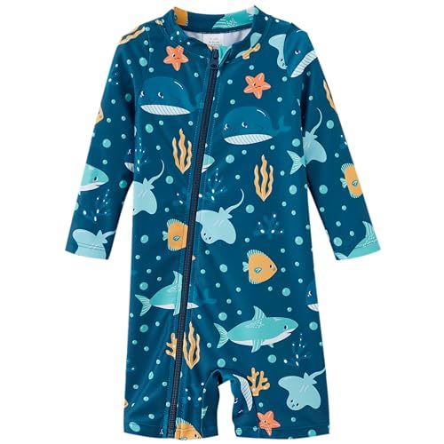 UMELOK Baby Boy Swimsuit UPF 50+ Sun Protection Rash Guard Swimwear