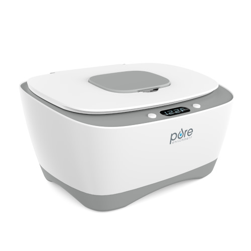 PureBaby Newborn Wipe Warmer - Hot Wet Heater with Digital Display, 3 Heat Settings, 80 Wipe Capacity
