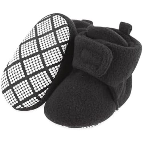 Baby Booties Fleece Unisex Cozy Soft Warm Non-Slip Shoes First Walkers Newborn to 18 Months Winter Autumn