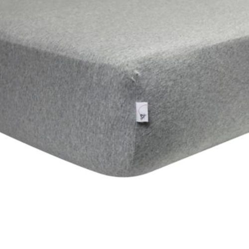 Burt's Bees Baby® Organic Cotton Jersey Fitted Crib Sheet in Heather Grey - GREY - CRIB SHEET