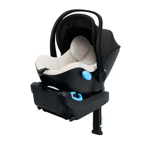 Clek Liing Infant Car Seat with Adjustable Load Leg, Compact, Lightweight Design, 7 Recline Positions, and Easy-to-Use Rigid Latch (Marshmallow)