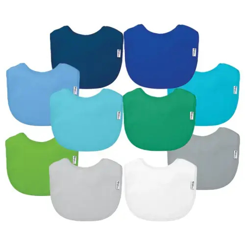 Stay-dry Everyday Bibs (10 pack) | green sprouts®