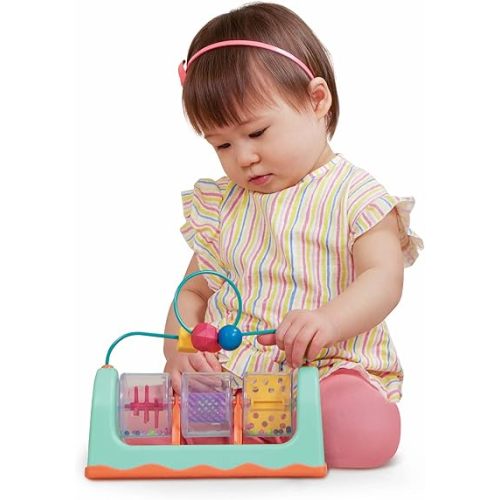 B. toys- B. baby- Bead Maze- Baby Activity Station – Developmental Interactive Baby Toy – Balls, Spinners – Sensory Toys for Babies –Spin, Rattle & Roll- 6 Months +t