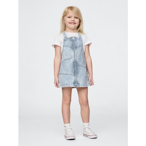 Baby & Toddler Patchwork Striped Denim Skirtall