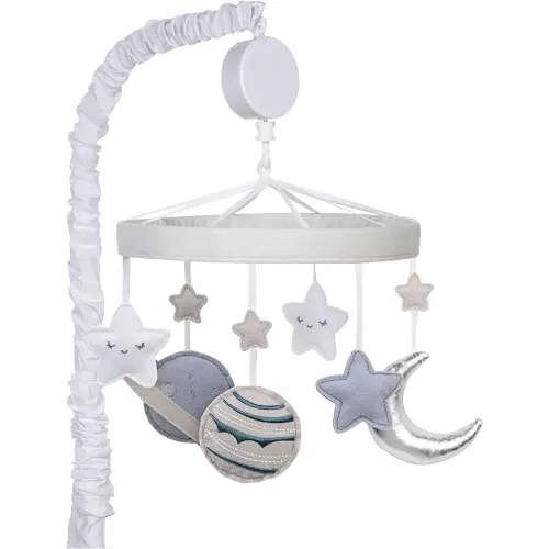 Trend Lab Celestial Space Musical Mobile, Relaxing Music Newborn Baby Essentials, 24 in Tall, 20 in Wide