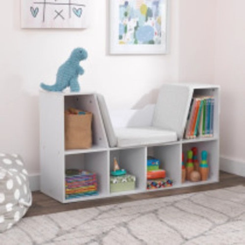 KidKraft White Bookcase with Reading Nook