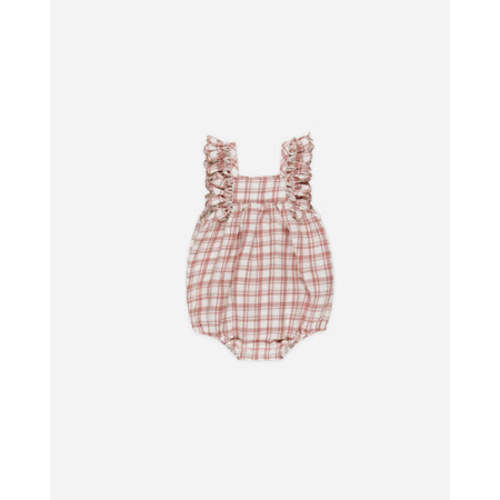 Maya Romper || Pink Plaid