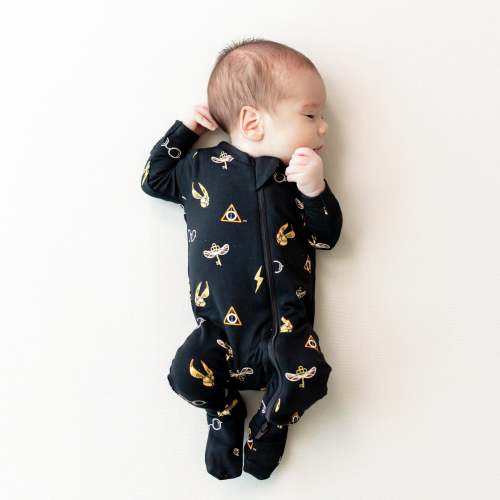 Zippered Footie in Midnight Icon