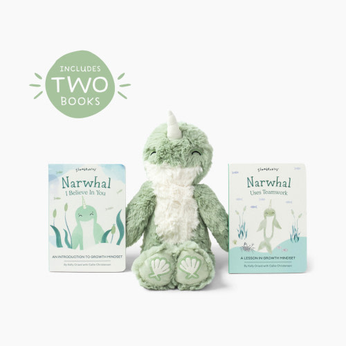 Slumberkins, Inc. Kin & Book Bundle - Narwhal's Growth Mindset