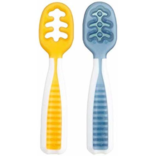 NumNum Pre-Spoon GOOtensils | Dual-Stage Set - Blue/Orange