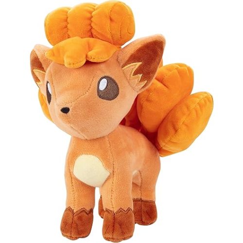 Pokemon Vulpix 8" Plush - Officially Licensed - Generation One Figure - Authentic Soft Stuffed Animal Toy - Easter Basket Stuffer Gift for Kids, Boys, Girls - 2+