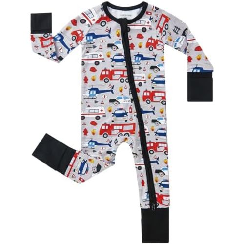 pureborn Baby Infant Boys Girls Sleeper Snug Fit Viscose from Bamboo Pajamas 0-24 Months