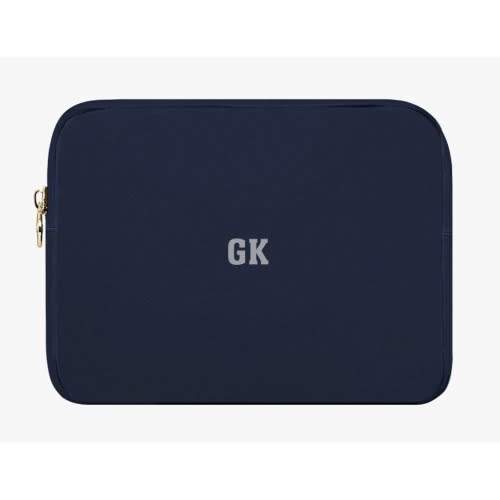Nylon Travel Pouch Zip Bag | Initials GK