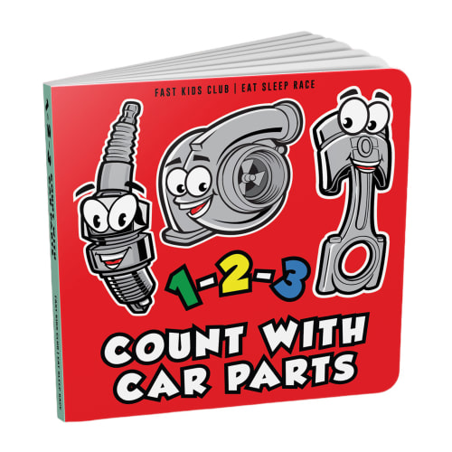 123 Count with Car Parts Book