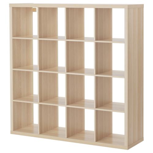 KALLAX Shelf unit - white stained oak effect 57 7/8x57 5/8 "