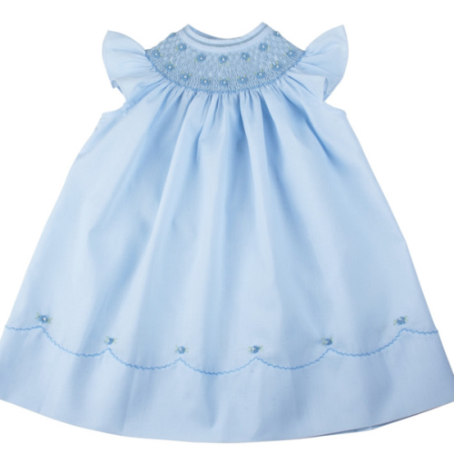 Pearl Flower Fly Sleeve Bishop Dress | Feltman Brothers