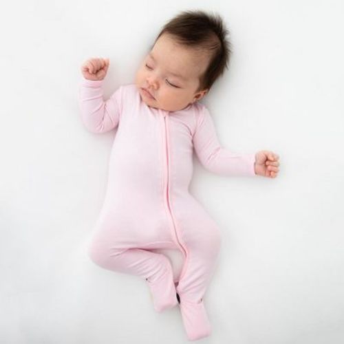 Bellabu Bear Baby Blush Pink Bamboo Convertible Footie
