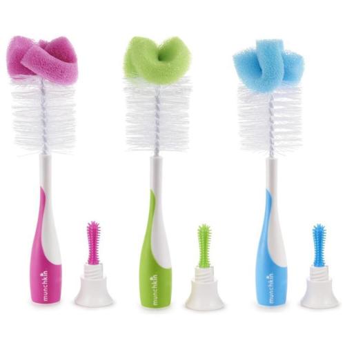 Munchkin - Sponge Bottle Brush, Colors May Vary