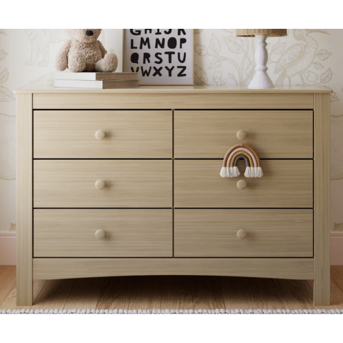 Graco Noah 6 Drawer Double Dresser - Driftwood