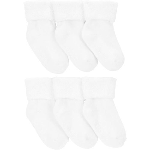 Carter's Baby Girl Folded Cuff Socks (6 Pack)