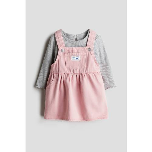 2-PIECE DENIM DRESS AND TOP SET