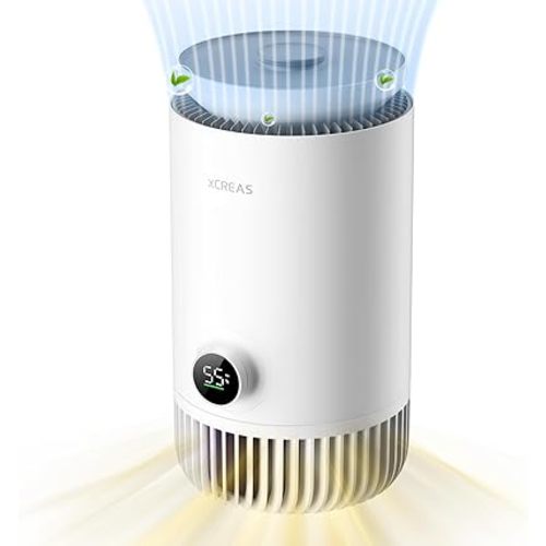 Humidifier and Air Purifier in One—HEPA Air Purifier & Evaporative Humidifier for Bedroom, 2-in-1 Top-Fill 0.8 Gal Tank, Quiet 23 dB Sleep Mode, Covers 200 ft², Auto Mode