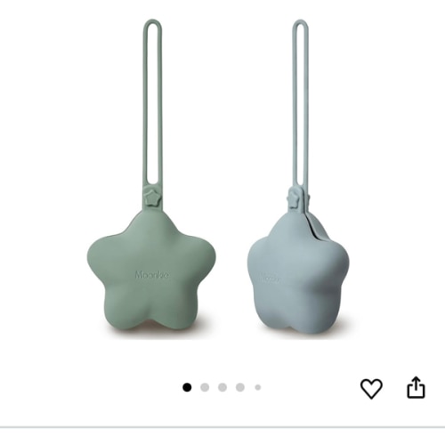 Moonkie Schnullerbox Silikon, 2 Pack Box Dummy, Schnullerbox für Unterwegs Sterndesign, Dummy Boxen BPA-frei, Schnuller-aufbewahrung, Sicheres Baby Zubehör(Graugrün/Perlblau) : Amazon.de: Baby