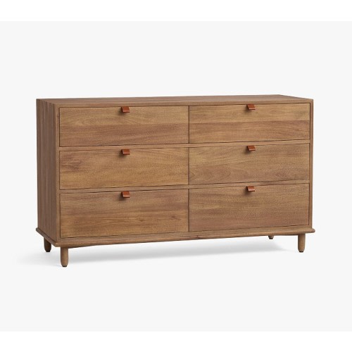 Open Box: Nash 6 Drawer Dresser (56"W x 20"D) - Heirloom Wheat