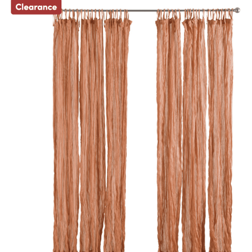 Cotton Crinkle Voile Curtains Set of 2 - World Market