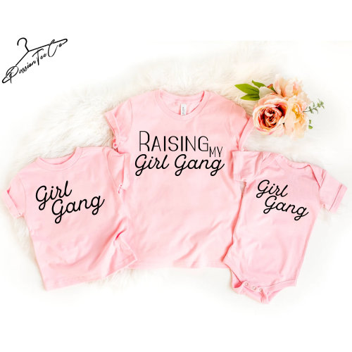 Raising My Girl Gang, girl gang shirt, Mommy and Me Outfit, Matching Shirts, Sister Shirt, Mama and Me Outfit, New Mommy Gift