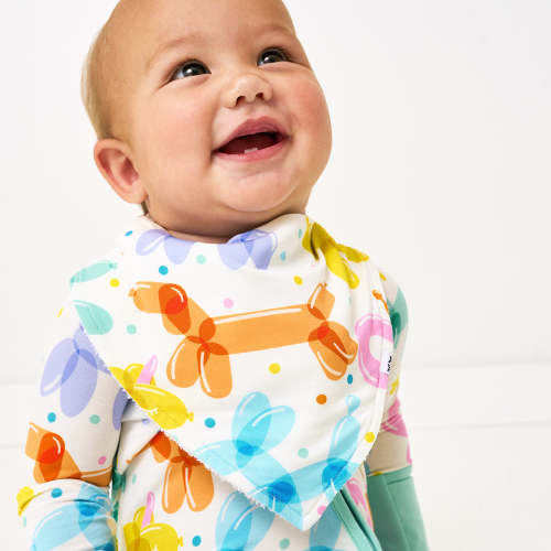 Balloon Bash Bandana Bib | Little Sleepies